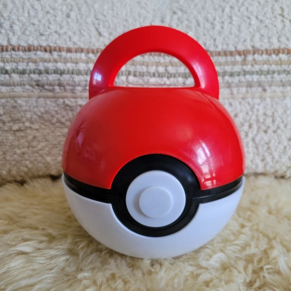 2017 Think Geek Pokemon Lunch Case Box Tote Poke Ball Purse Storage Container